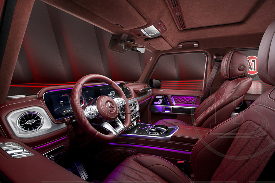 G 63 BRABUS Красный салон