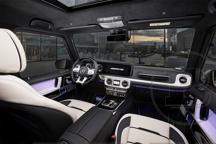 G 63 Черно-белый салон